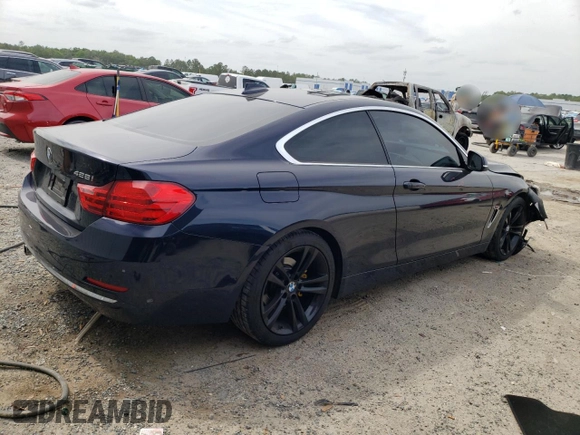 2016 BMW 4 Series 428i with VIN WBA3N7C52GK228544, listed as a Copart auction lot 53991705 with 103,218 mi miles and Salvage title. Bid and sale history available at DreamBid. Image 3.