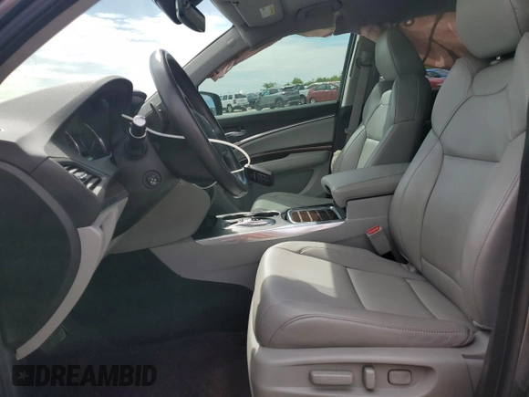 2017 Acura MDX with VIN 5FRYD4H34HB026772, listed as a Copart auction lot 48757445 with 123,515 mi miles and Salvage Title. Bid and sale history available at carsss.com. Image 7.