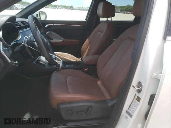 2021 Audi Q3 Premium with VIN WA1AUCF34M1155432, listed as a Copart auction lot 61790315 with 27,746 mi miles and Non repairable. Bid and sale history available at DreamBid. Image 7.