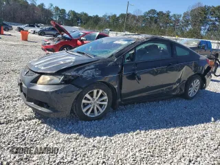 2012 Honda Civic Cpe EX with VIN 2HGFG3B81CH526407, listed as a Copart auction lot 47015825 with 206,345 mi miles and Salvage Title. Bid and sale history available at carsss.com. Image 1.