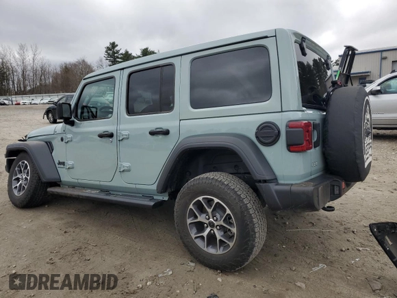 2024 Jeep Wrangler Sport S with VIN 1C4PJXDG6RW229336, listed as a Copart auction lot 51260335 with 5,198 mi miles and Salvage Title. Bid and sale history available at DreamBid. Image 2.