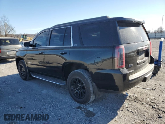 2015 GMC Yukon SLT with VIN 1GKS2BKC6FR508214, listed as a Copart auction lot 48882705 with 182,571 mi miles and Salvage Title. Bid and sale history available at carsss.com. Image 2.