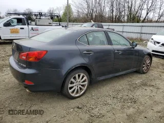 2007 Lexus IS 250 with VIN JTHCK262972018893, listed as a Copart auction lot 52823775 with 236,155 mi miles and Clean Title. Bid and sale history available at carsss.com. Image 3.