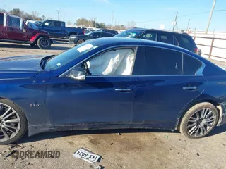 2019 Infiniti Q50 RED SPORT 400 with VIN JN1FV7AP8KM780182, listed as a IAAI auction lot 41682121 with 73,110 mi miles. Bid and sale history available at carsss.com. Image 14.
