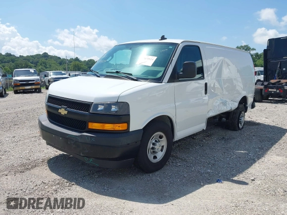 2020 Chevrolet Express Cargo with VIN 1GCWGAFG8L1173280, listed as a IAAI auction lot 42434124 with 157,399 mi miles and . Bid and sale history available at DreamBid. Image 17.