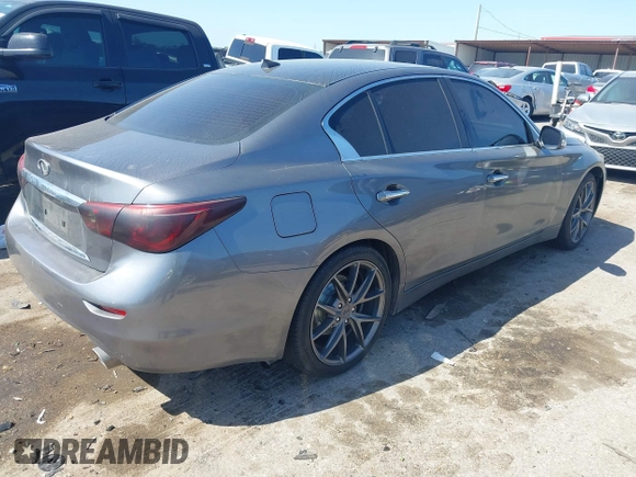 2014 Infiniti Q50 Sport with VIN JN1BV7AR4EM689009, listed as a IAAI auction lot 41990992 with 131,071 mi miles and . Bid and sale history available at DreamBid. Image 4.