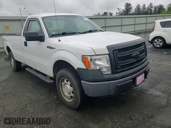 2014 Ford F-150 XL with VIN 1FTNF1EFXEKD42719, listed as a Copart auction lot 57966955 with 136,751 mi miles and Salvage title. Bid and sale history available at DreamBid. Image 13.