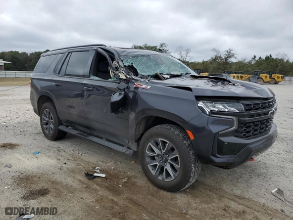 2023 Chevrolet Tahoe Z71 with VIN 1GNSKPKD7PR164466, listed as a Copart auction lot 44533305 with 51,782 mi miles and Salvage Title. Bid and sale history available at carsss.com. Image 4.