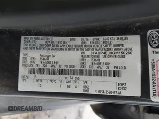 2016 Ford Fiesta SE with VIN 3FADP4EJ0GM150290, listed as a IAAI auction lot 41802899 with 126,778 mi miles. Bid and sale history available at carsss.com. Image 9.