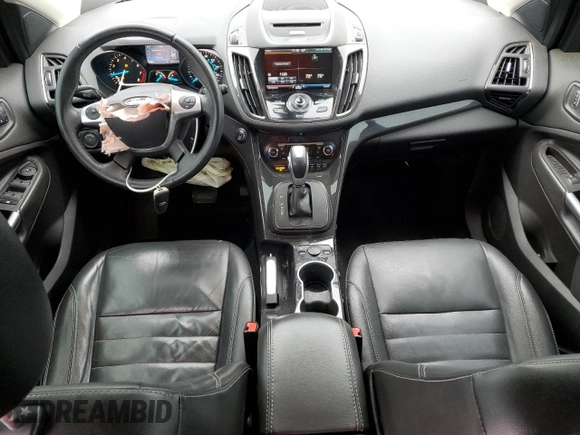 2015 Ford Escape Titanium with VIN 1FMCU9J92FUA62323, listed as a Copart auction lot 85826724 with 108,315 mi miles and Salvage Title. Bid and sale history available at DreamBid. Image 8.