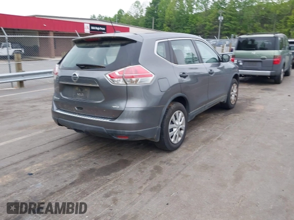2016 Nissan Rogue SV with VIN KNMAT2MV1GP627725, listed as a IAAI auction lot 42120155 with 195,695 mi miles. Bid and sale history available at carsss.com. Image 4.