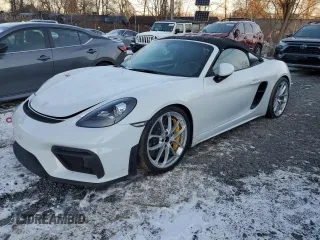 2021 Porsche Boxster Spyder с VIN WP0CC2A87MS240256, выставлен на аукционе Copart как лот 86481014 с пробегом 21 439 миль миль и Списание • Salvage title. История ставок и продаж доступна на DreamBid. Изображение 1.