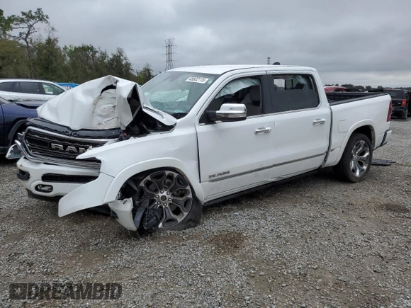 2022 Ram 1500 Limited with VIN 1C6SRFHM2NN161007, listed as a Copart auction lot 45602115 with 30,762 mi miles and Salvage title. Bid and sale history available at DreamBid. Image 1.