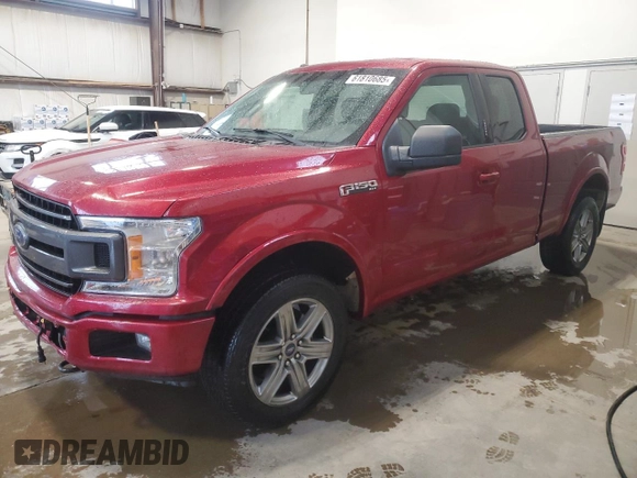2018 Ford F-150 XL with VIN 1FTEX1EP4JKF24903, listed as a Copart auction lot 61810685 with 101,287 mi miles and Clean title. Bid and sale history available at DreamBid. Image 1.