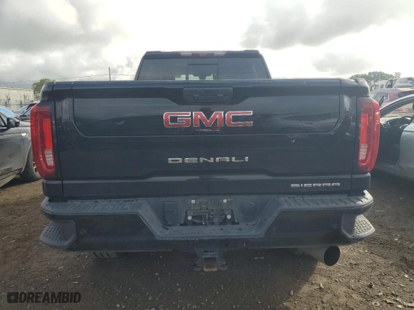 2023 GMC Sierra 2500HD Denali with VIN 1GT49REY5PF261321, listed as a Copart auction lot 46330735 with 47,782 mi miles and Salvage Title. Bid and sale history available at carsss.com. Image 6.