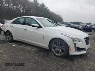 2016 Cadillac CTS V-Sport RWD with VIN 1G6AU5S88G0105245, listed as a Copart auction lot 49976395 with 69,095 mi miles and Salvage Title. Bid and sale history available at DreamBid. Image 4.