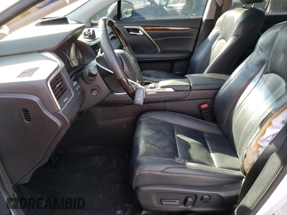 2018 Lexus RX with VIN 2T2BGMCA1JC029266, listed as a Copart auction lot 47307255 with 58,449 mi miles and Salvage Title. Bid and sale history available at carsss.com. Image 7.
