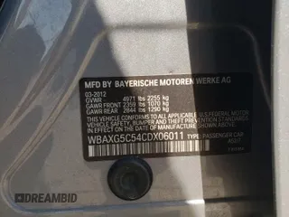 2012 BMW 5 Series 528i with VIN WBAXG5C54CDX06011, listed as a Copart auction lot 55601955 with 146,637 mi miles and Clean Title. Bid and sale history available at carsss.com. Image 12.