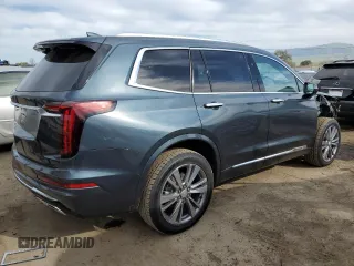 2020 Cadillac XT6 AWD Premium Luxury with VIN 1GYKPDRS7LZ190650, listed as a Copart auction lot 47285595 with 62,211 mi miles and Salvage Title. Bid and sale history available at DreamBid. Image 3.