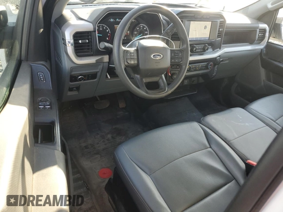2023 Ford F-150 XL with VIN 1FTMF1CB9PKE06134, listed as a Copart auction lot 43435005 with 51,365 mi miles and Salvage Title. Bid and sale history available at carsss.com. Image 8.