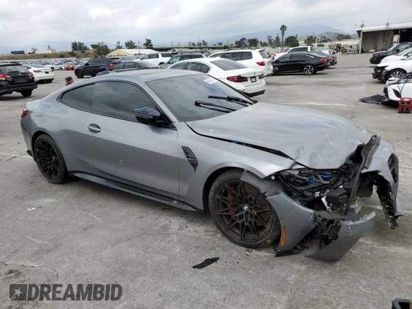 2022 BMW M4 with VIN WBS53AZ06NCH71280, listed as a Copart auction lot 49695804 with 0 mi miles. Bid and sale history available at carsss.com. Image 4.