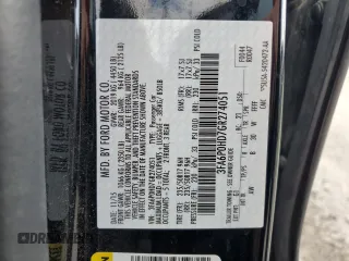 2016 Ford Fusion SE with VIN 3FA6P0HD7GR274051, listed as a Copart auction lot 55145555 with 135,858 mi miles and Salvage Title. Bid and sale history available at carsss.com. Image 13.