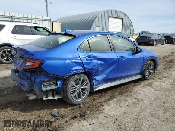 2022 Subaru WRX with VIN JF1VBAA68N9027433, listed as a Copart auction lot 47878705 with 23,543 mi miles and Salvage Title. Bid and sale history available at carsss.com. Image 3.