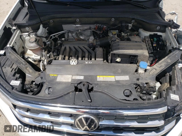 2021 Volkswagen Atlas SEL Premium R-Line with VIN 1V2FR2CA3MC550747, listed as a Copart auction lot 57286075 with Not provided miles and Salvage title. Bid and sale history available at DreamBid. Image 12.