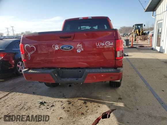 2018 Ford F-150 XL with VIN 1FTFW1E52JKC11290, listed as a Copart auction lot 49002275 with 51,684 mi miles and Salvage Title. Bid and sale history available at DreamBid. Image 6.