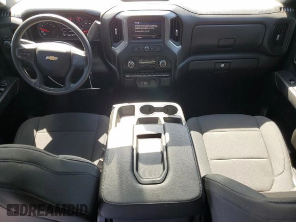 2021 Chevrolet Silverado 1500 Custom with VIN 1GCRWBEKXMZ320746, listed as a Copart auction lot 57494225 with 47,867 mi miles and Salvage Title. Bid and sale history available at DreamBid. Image 8.