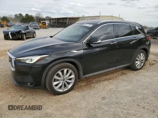 2019 Infiniti QX50 LUXE with VIN 3PCAJ5M12KF112272, listed as a Copart auction lot 49774145 with 83,994 mi miles and Salvage Title. Bid and sale history available at carsss.com. Image 1.
