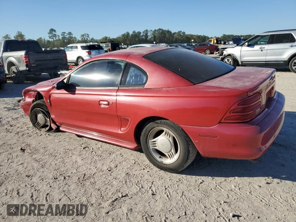 1995 Ford Mustang with VIN 1FALP4047SF208448, listed as a Copart auction lot 80992644 with 328,529 mi miles and Salvage Title. Bid and sale history available at carsss.com. Image 2.