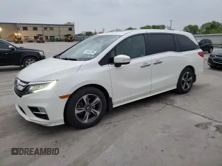 2019 Honda Odyssey Touring with VIN 5FNRL6H85KB051400, listed as a Copart auction lot 50440795 with 82,381 mi miles and Salvage Title. Bid and sale history available at carsss.com. Image 1.