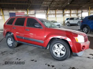 2006 Jeep Grand Cherokee Laredo with VIN 1J4HS48N06C254653, listed as a Copart auction lot 45568855 with 105,639 mi miles and Salvage Title. Bid and sale history available at carsss.com. Image 4.