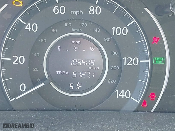 2016 Honda CR-V EX-L with VIN 2HKRM4H71GH623631, listed as a IAAI auction lot 41876151 with 109,509 mi miles. Bid and sale history available at carsss.com. Image 15.