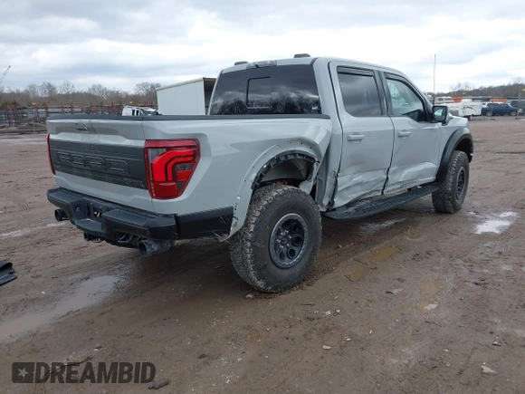 2024 Ford F-150 Raptor with VIN 1FTFW1RG1RFB44939, listed as a IAAI auction lot 41579404 with 3,597 mi miles and . Bid and sale history available at DreamBid. Image 4.