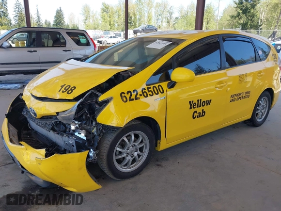 2016 Toyota Prius v Two with VIN JTDZN3EUXGJ055176, listed as a IAAI auction lot 42047651 with 282,741 mi miles. Bid and sale history available at carsss.com. Image 17.