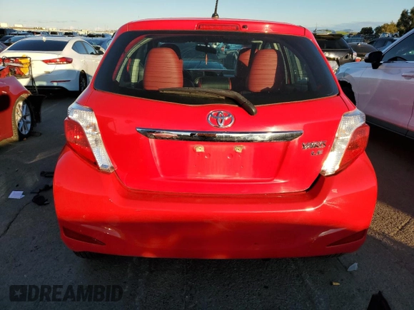 2014 Toyota Yaris L with VIN VNKKTUD34EA008106, listed as a Copart auction lot 44619425 with 205,544 mi miles and Salvage Title. Bid and sale history available at carsss.com. Image 6.
