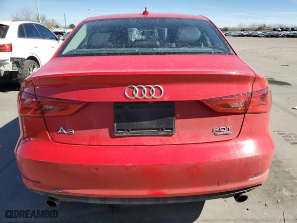 2015 Audi A3 2.0T Premium with VIN WAUBFGFF3F1122931, listed as a Copart auction lot 50592935 with 1,024 mi miles and Salvage Title. Bid and sale history available at carsss.com. Image 6.