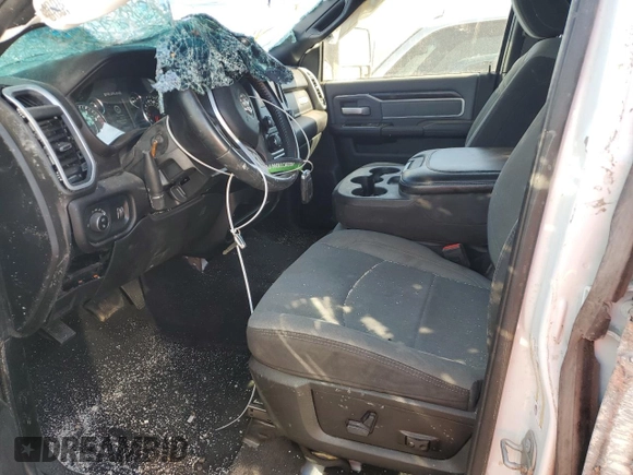 2023 Ram 2500 Big Horn with VIN 3C6UR5JL8PG544059, listed as a Copart auction lot 77711794 with 37,605 mi miles and Salvage title. Bid and sale history available at DreamBid. Image 7.