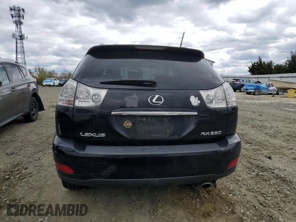 2007 Lexus RX 350 with VIN 2T2HK31U87C003739, listed as a Copart auction lot 52976005 with 121,090 mi miles and Salvage Title. Bid and sale history available at DreamBid. Image 6.