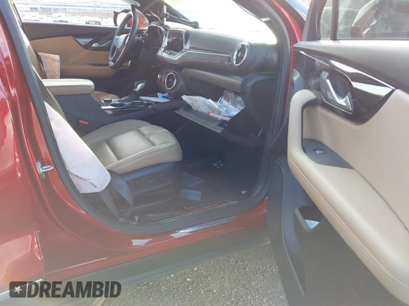 2022 Chevrolet Blazer Premier with VIN 3GNKBLR40NS163877, listed as a IAAI auction lot 41249191 with 22,235 mi miles and . Bid and sale history available at DreamBid. Image 5.