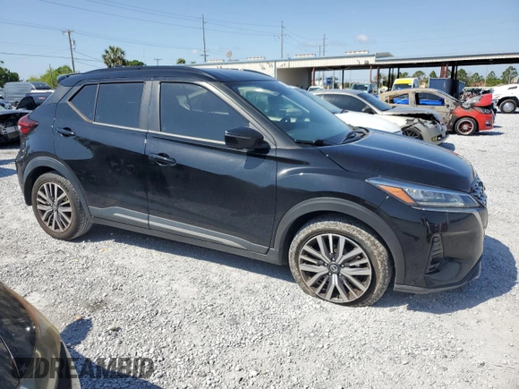 2021 Nissan Kicks SR with VIN 3N1CP5DV3ML476346, listed as a Copart auction lot 51370585 with 122,428 mi miles and Salvage Title. Bid and sale history available at carsss.com. Image 4.