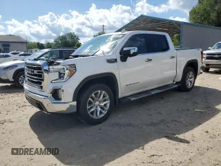2022 GMC Sierra 1500 SLT z VIN 3GTU9DED8NG142089, wystawiony jako Copart lot #56596285 z przebiegiem 45 034 mil mil oraz Szkoda całkowita • Salvage title. Historia ofert i sprzedaży dostępna na DreamBid. Obrazek 1.