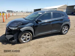 2023 Hyundai Kona SEL с VIN KM8K6CAB6PU013956, выставлен на аукционе Copart как лот 55971515 с пробегом 17 223 миль миль и Списание • Salvage title. История ставок и продаж доступна на DreamBid. Изображение 1.