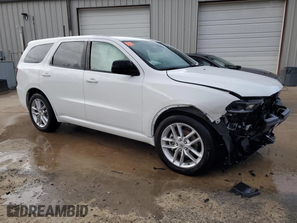 2023 Dodge Durango GT with VIN 1C4RDHDG7PC635937, listed as a Copart auction lot 81167834 with 34,568 mi miles and Clean title. Bid and sale history available at DreamBid. Image 4.