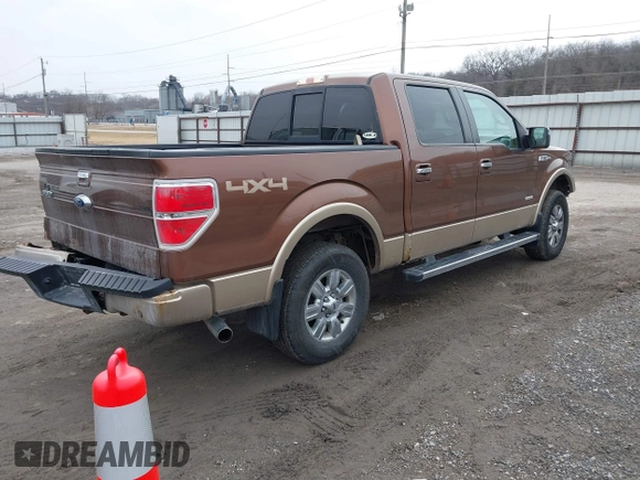 2012 Ford F-150 XL with VIN 1FTFW1ET0CFB70135, listed as a IAAI auction lot 41553865 with 193,381 mi miles. Bid and sale history available at carsss.com. Image 4.