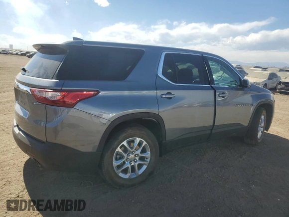 2020 Chevrolet Traverse LS with VIN 1GNERFKW0LJ319985, listed as a Copart auction lot 47055515 with 49,259 mi miles and Salvage title. Bid and sale history available at DreamBid. Image 3.