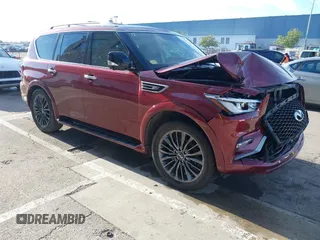 2022 Infiniti QX80 Luxe z VIN JN8AZ2AFXN9740865, wystawiony jako IAAI lot #41217382 z przebiegiem 44 804 mil mil oraz . Historia ofert i sprzedaży dostępna na DreamBid. Obrazek 1.