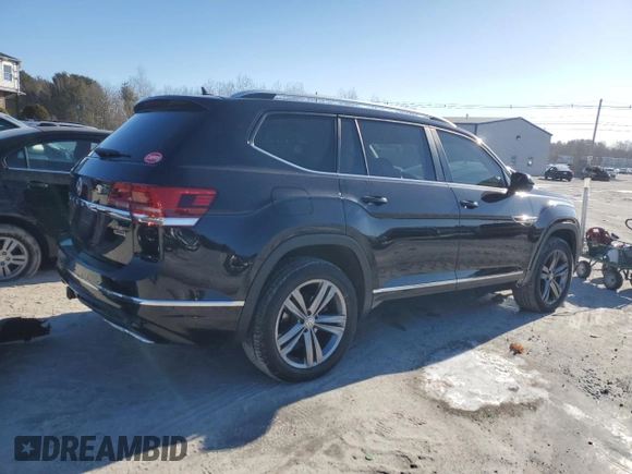 2019 Volkswagen Atlas SEL R-Line with VIN 1V2RR2CA3KC546952, listed as a Copart auction lot 46692645 with 64,416 mi miles and Salvage title. Bid and sale history available at DreamBid. Image 3.